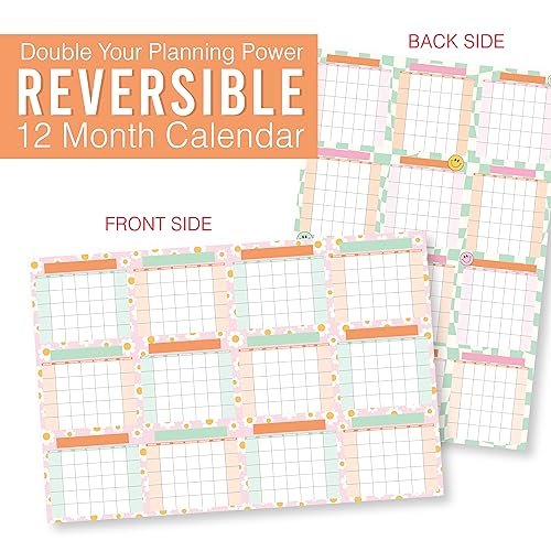 Retro Undated Yearly 12-Month Calendar | Dry Erase | Calendars & Planners