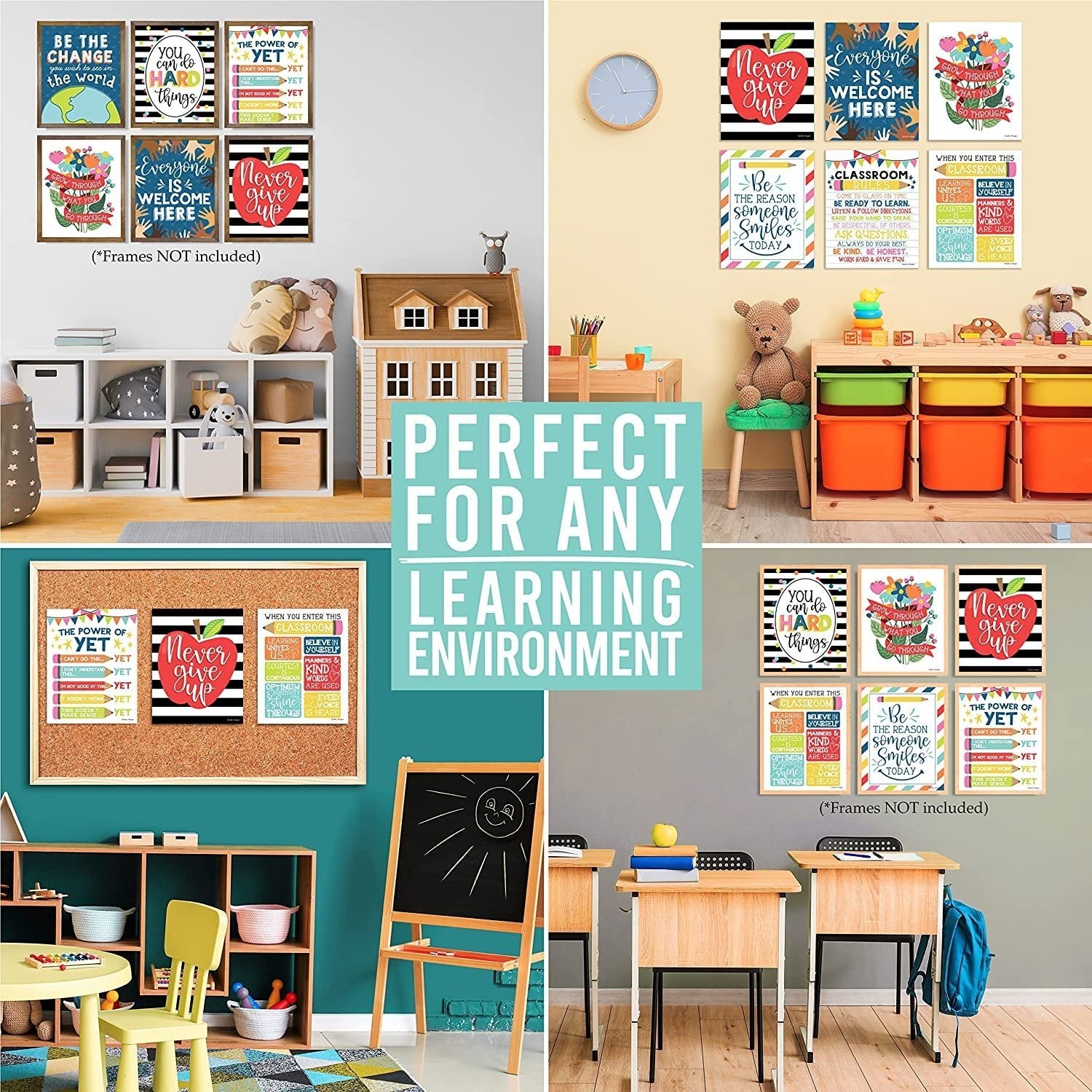 Classroom Motivational Posters | Set of 9 | Educational Supplies