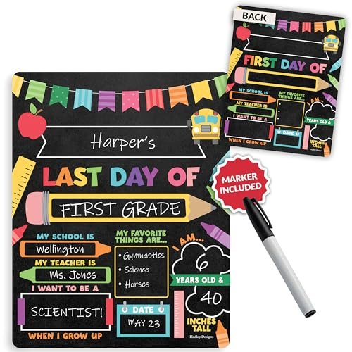 First Day of School Boards | Dry Erase | School Supplies