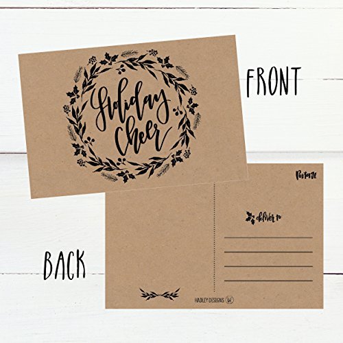 Christmas Holiday Postcards | Set of 50 | Greeting Cards