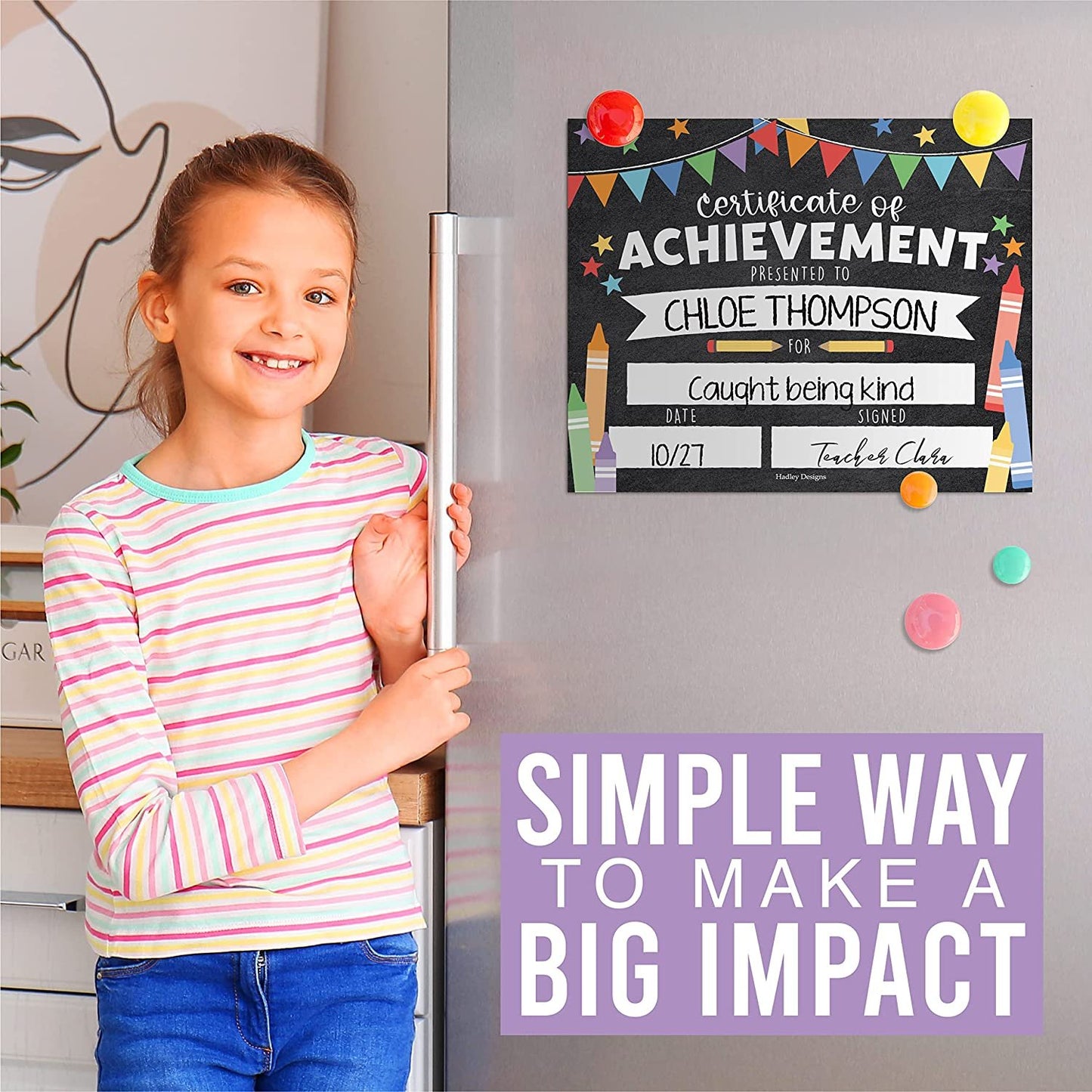 Kids Certificate of Achievement | Set of 25 | Trophies & Awards