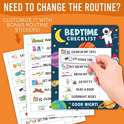 Space Day & Night Routine Charts | Daily Schedule | Educational Charts