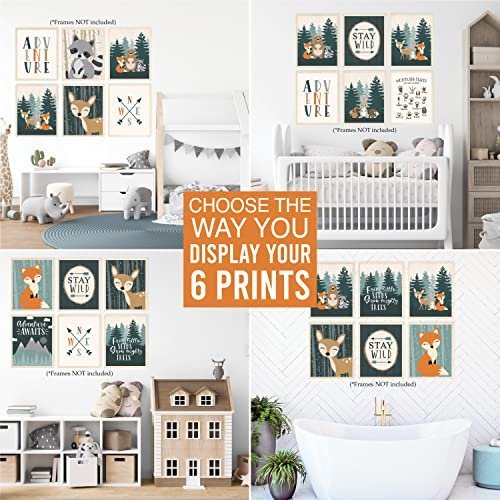 Nursery Wall Art | Set of 6 | Nursery Home Decor