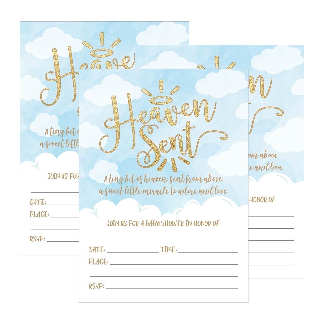 Baby Shower Invitations | Set of 25 | Baby Shower Supplies