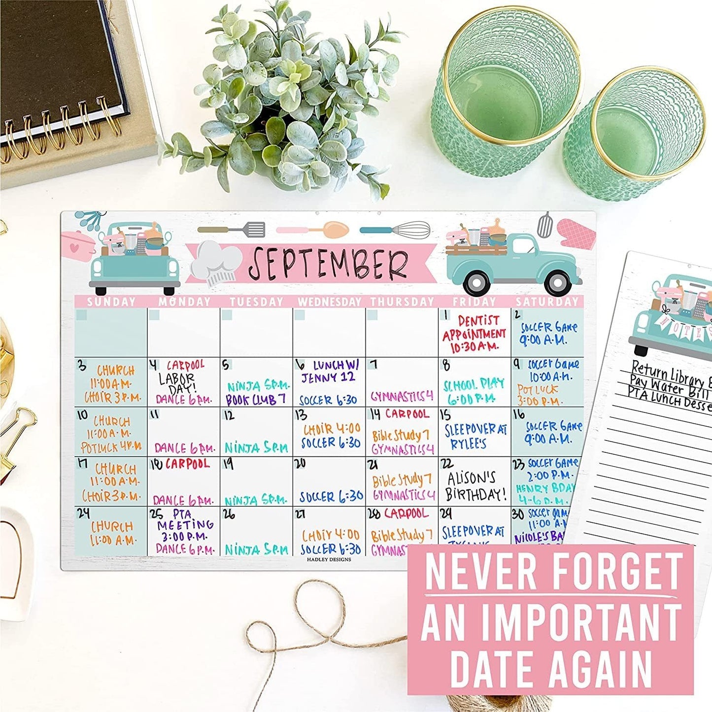 Truck Magnetic Calendar | Dry-Erase | Calendars & Planners