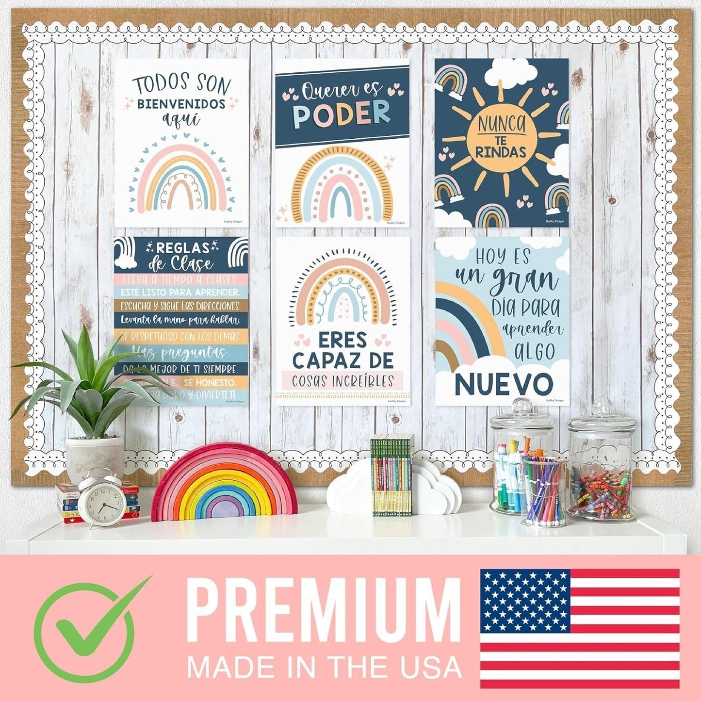 Spanish Motivational Posters | Set of 6 | Spanish Classroom Supplies