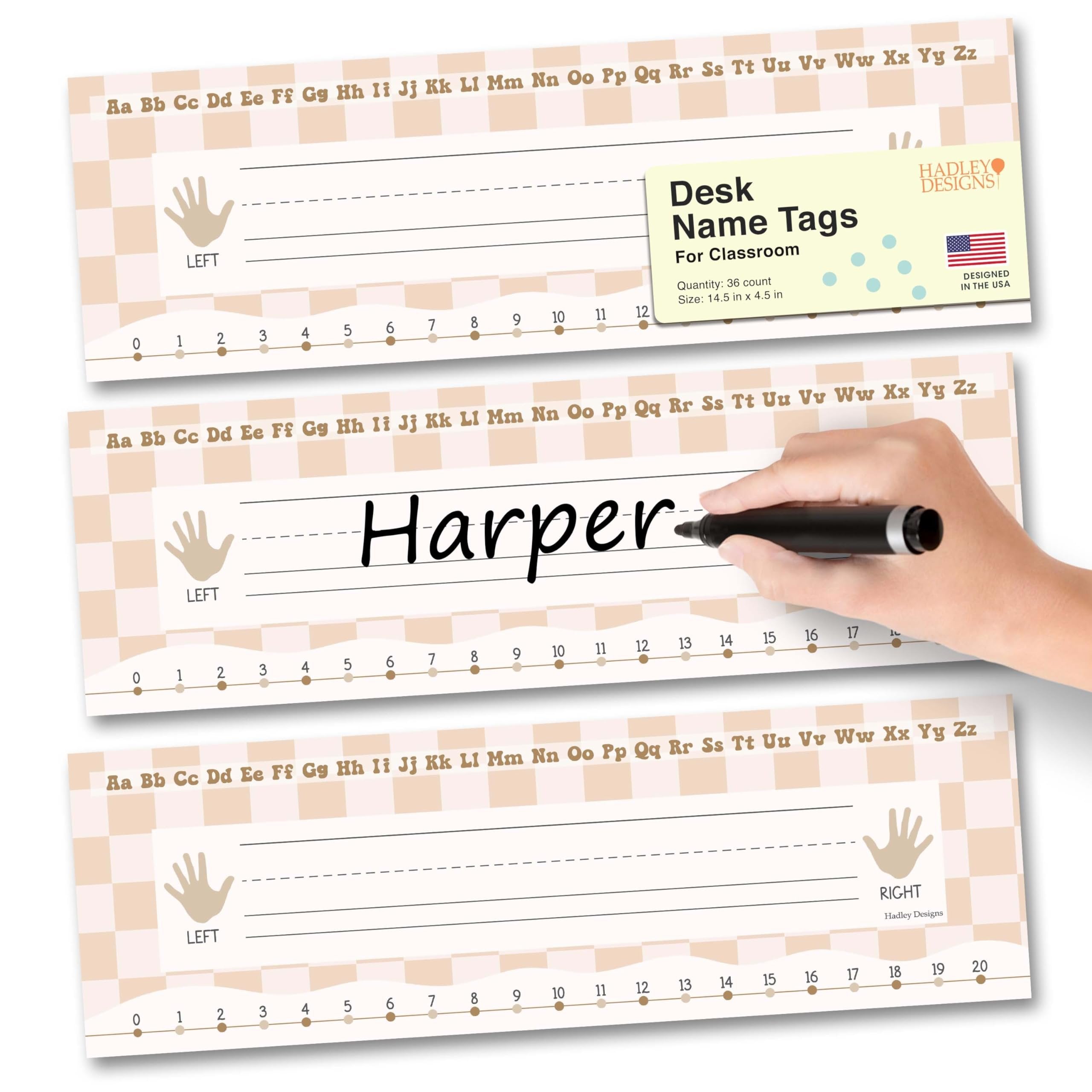 Classroom Name Plates | Set of 36 | Classroom Supplies