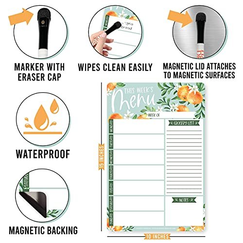 Oranges Magnetic Meal Planner | Weekly | Calendar & Planners