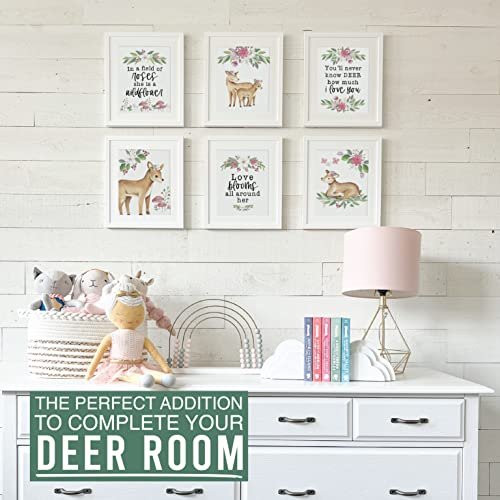 Deer Children's Wall Art | Set of 6 | Nursery Decor