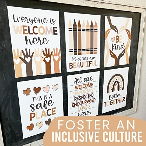 Multicolored Diversity Posters | Set of 6 | Educational Posters