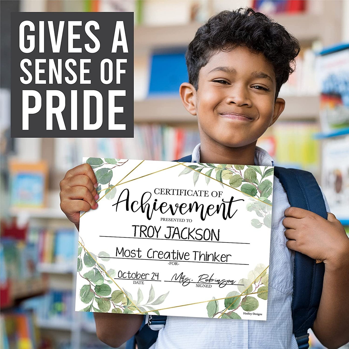 Kids & Adults Certificate of Achievement | Set of 25 | Trophies & Awards