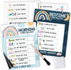 Boho Rainbow Day & Night Routine Charts | Daily Schedule | Educational Charts - SAMPLE