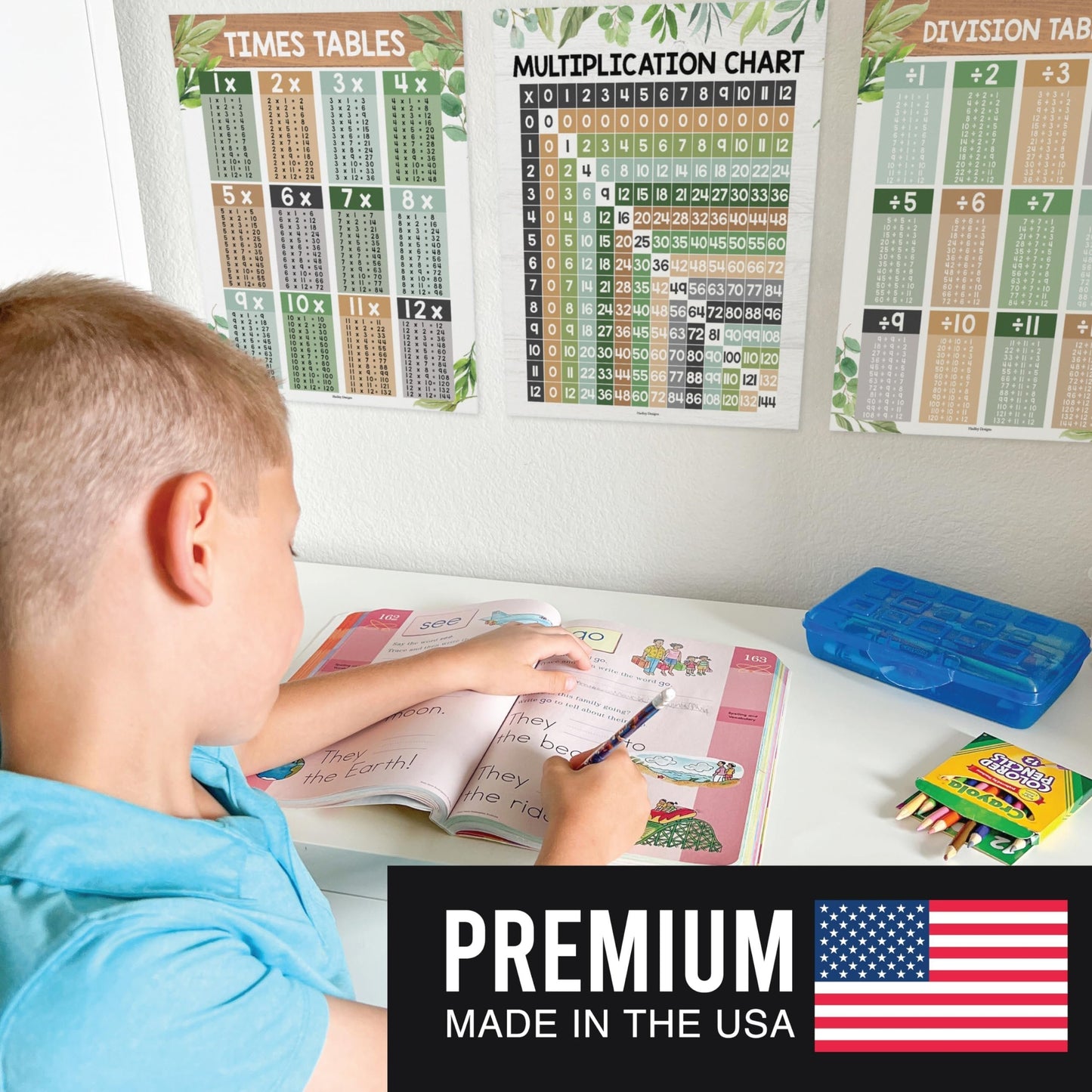 Farmhouse Multiplication Posters | Set of 9 | Classroom Supplies