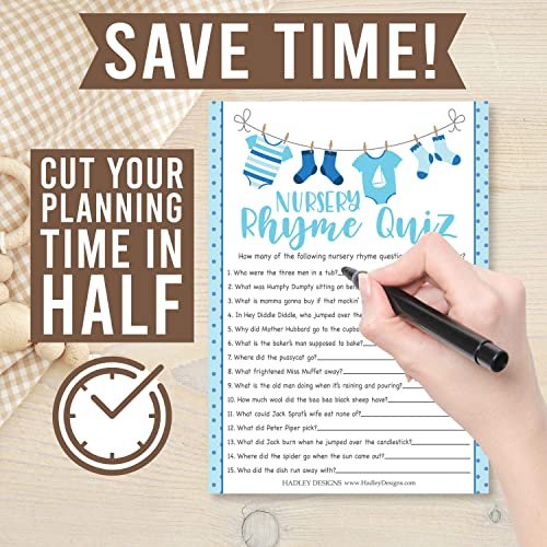 Nursery Rhyme & Baby Animal Matching | Set of 25 | Baby Shower Games