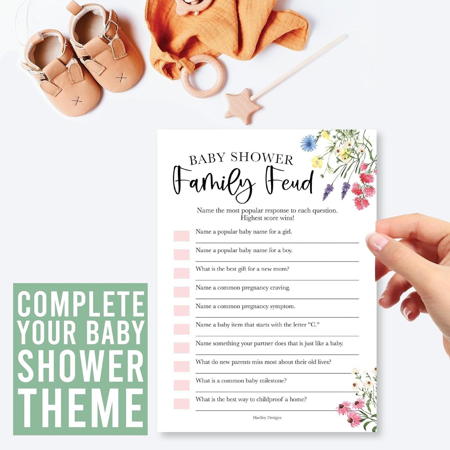 Family Feud & The Price is Right Games | Set of 20 | Baby Shower Games