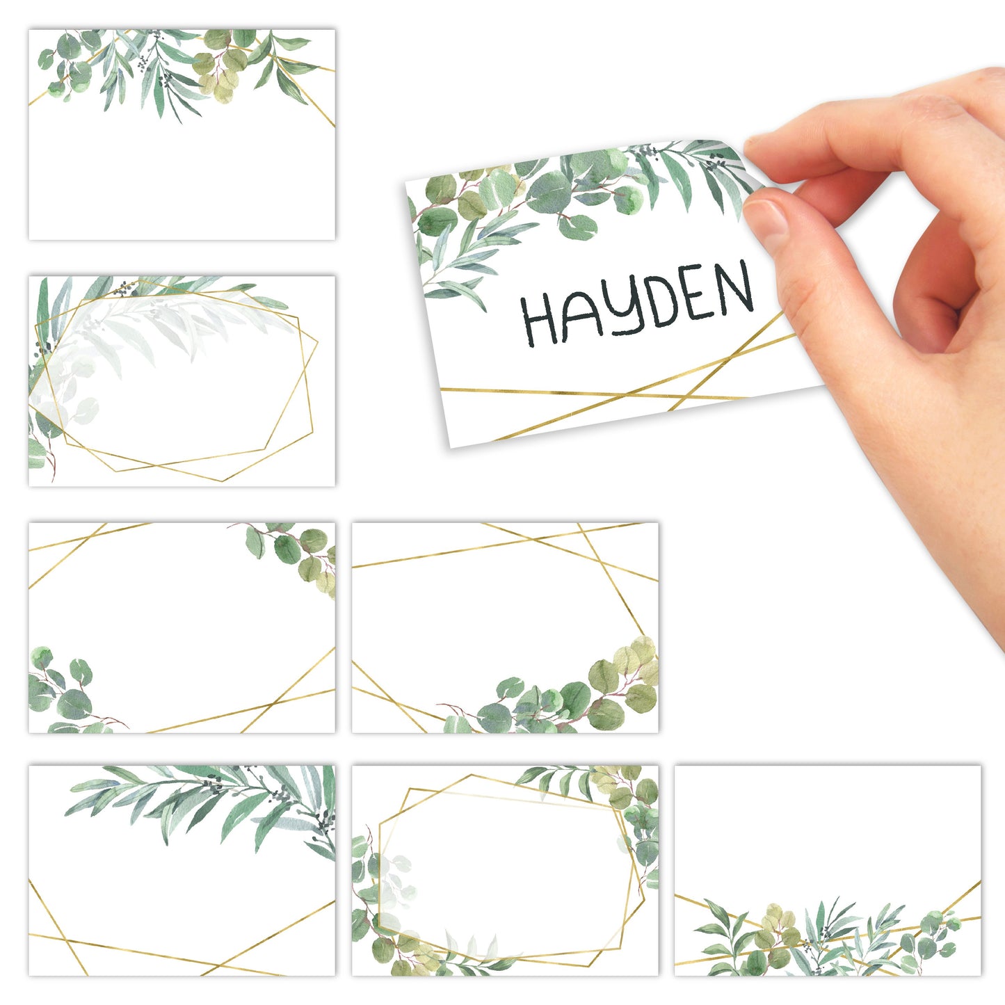 Name Tag Stickers | Set of 56 | Classroom Supplies