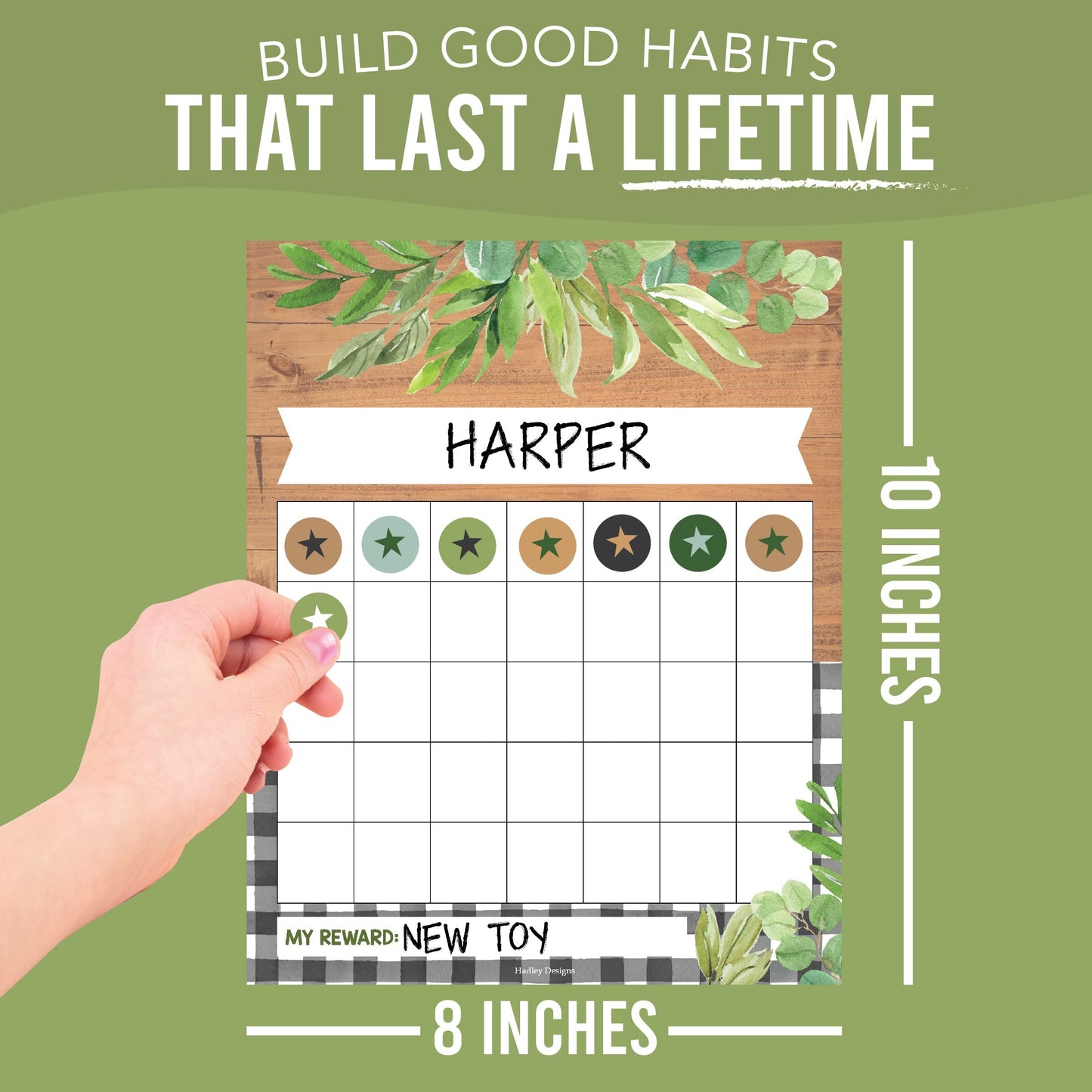 Farmhouse Incentive Charts | Set of 25 | Home Essentials