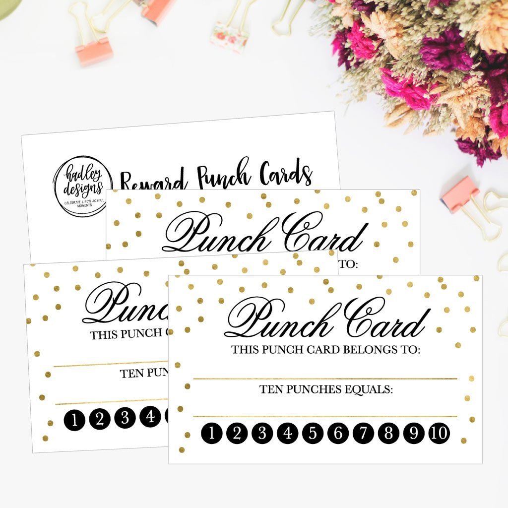 25 Rewards Punch Cards For Business, Kids, Students, Teachers, Classroom, Chores, Reading Incentive Awards For Teaching Reinforcement or Home Education Class Supplies Loyalty Encouragement Work Supply