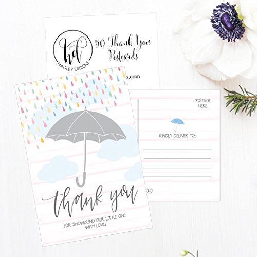 Baby Shower Thank You Postcards | Set of 50 | Greeting Cards