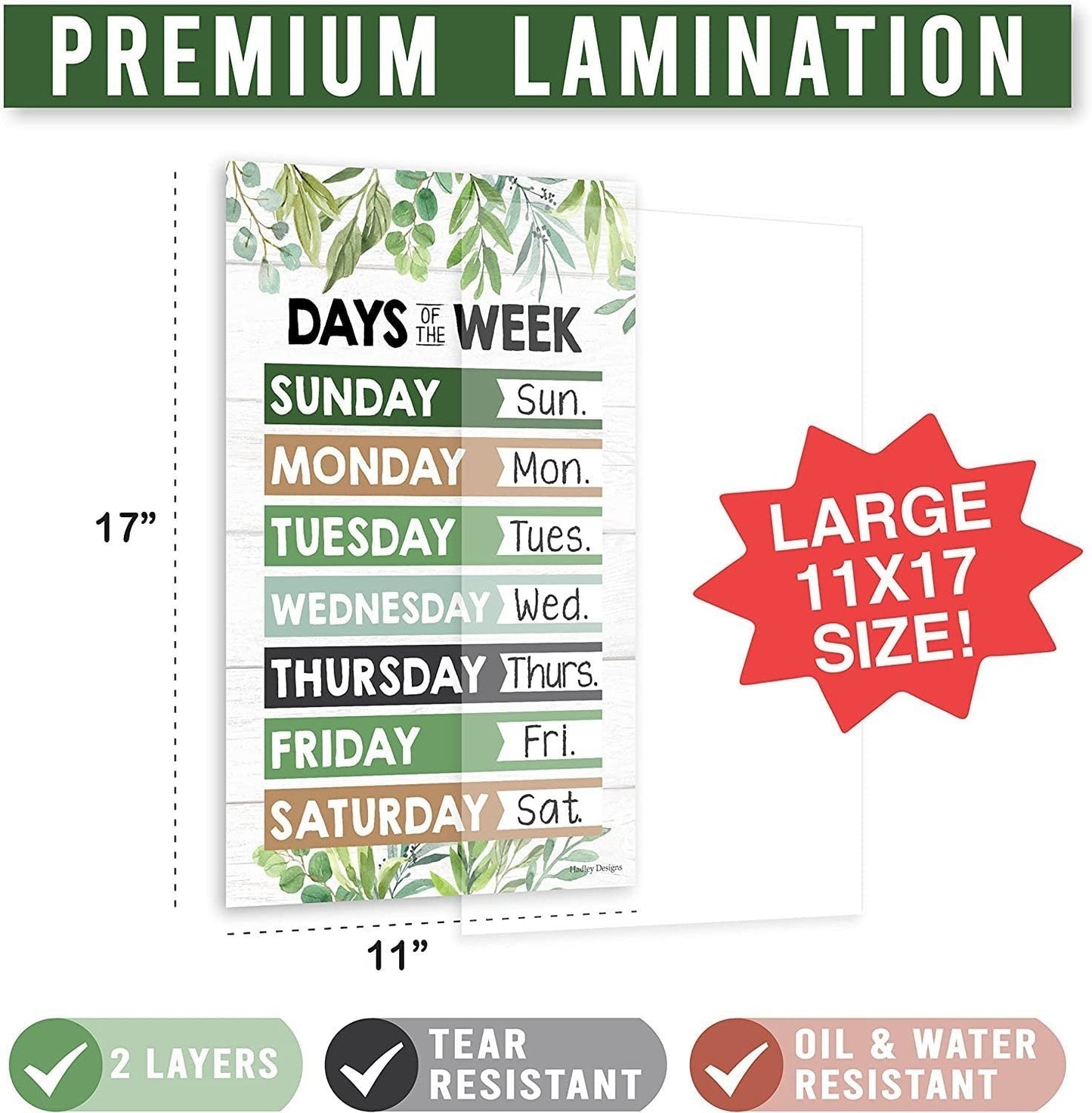 ABC, Days, Months, & Weather Prek Posters | Set of 4 | Educational Posters