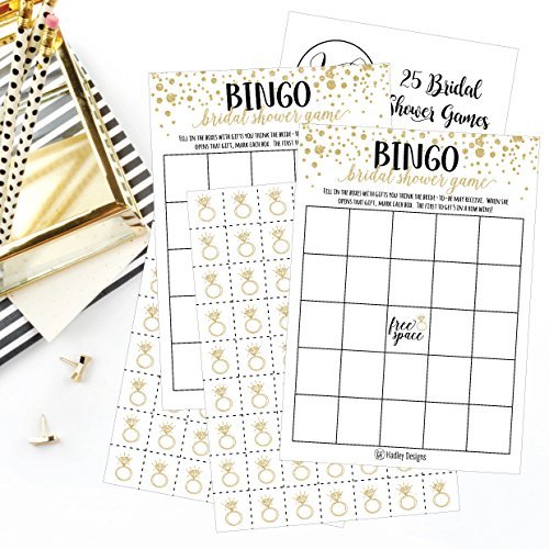 Bridal Shower Bingo | Set of 25 | Wedding Supplies
