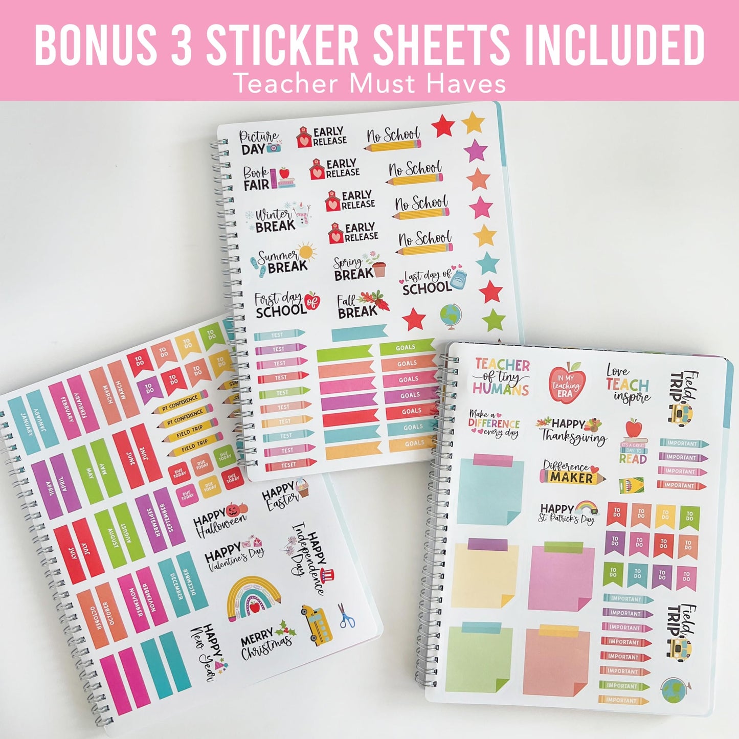 Undated Teacher Planner | 2025-2026 | Teaching Supplies