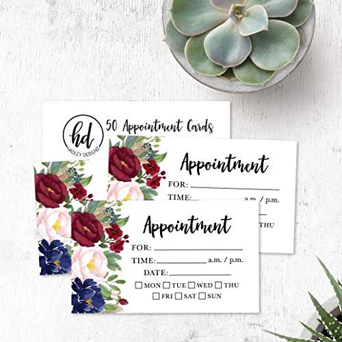 Appointment Cards | Set of 50 | Office Supplies