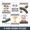 Race Car Children's Wall Art | Set of 6 | Home Decor