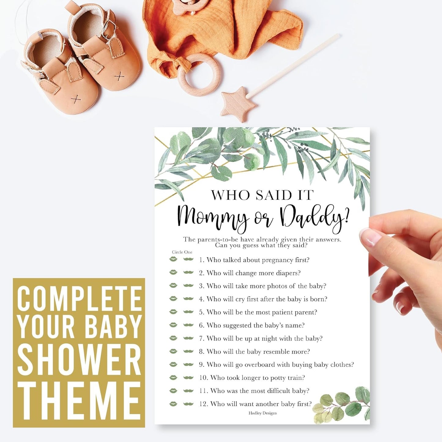 20 Greenery Baby Shower Games Gender Neutral - Hilarious Baby Shower Games For Girl, Funny Baby Shower Games Boy, Guess Who Mommy Or Daddy Baby Shower Game, Baby Games For Baby Shower Word Search Game