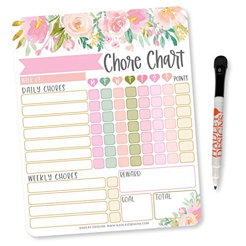 Floral 3 Chore Charts | Home Organization