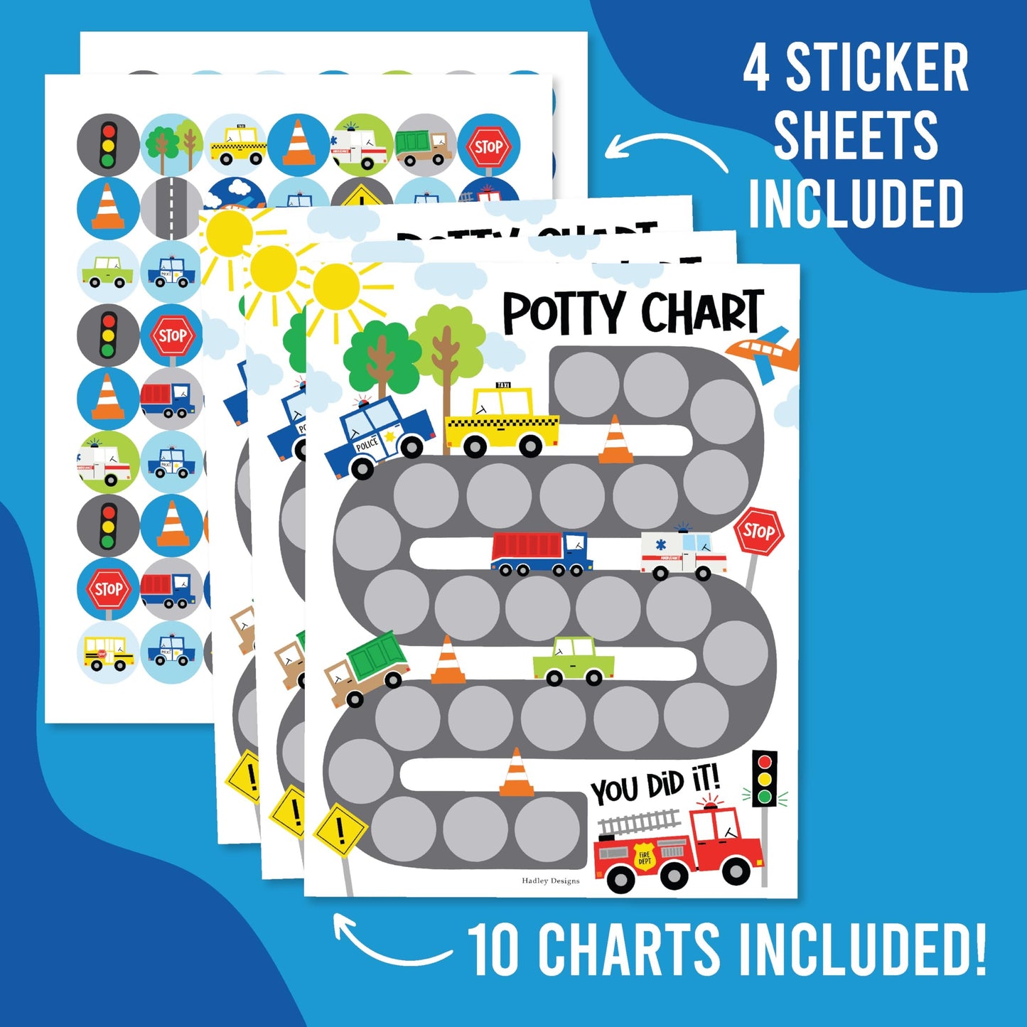 Car Potty Training Chart | Sticker Charts | Early Education