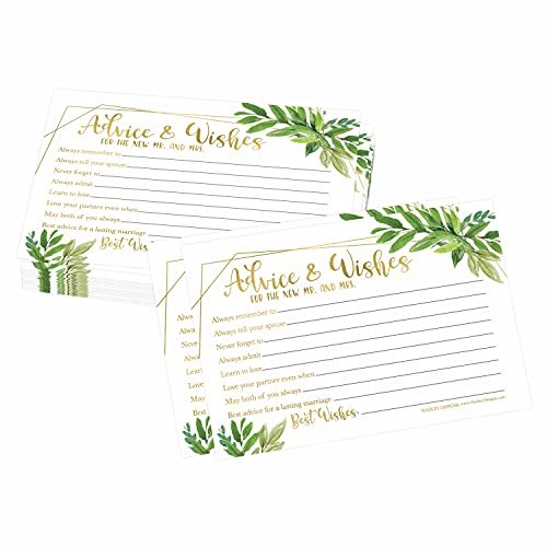 Wedding Advice Cards | Set of 50 | Wedding Supplies