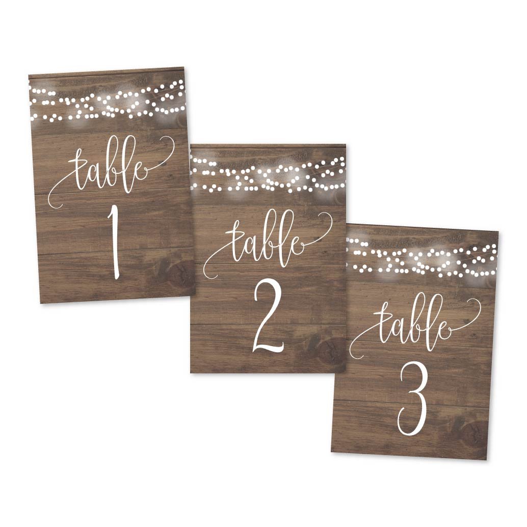 Table Numbers | Set of 25 | Party Supplies