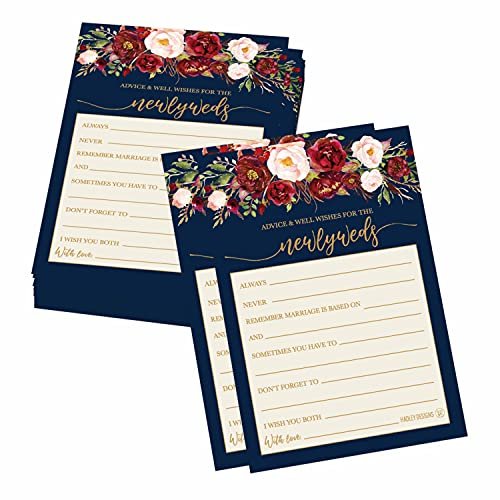 Wedding Advice Cards | Set of 50 | Wedding Supplies