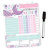 Mermaid Kids Chore Chart, Reward Sticker Charts and Day and Night Routine Chart Bundle