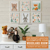 6 Woodland Girl Baby Closet Dividers & 6 Nursery Wall Art Prints, Perfect Baby Shower Gift