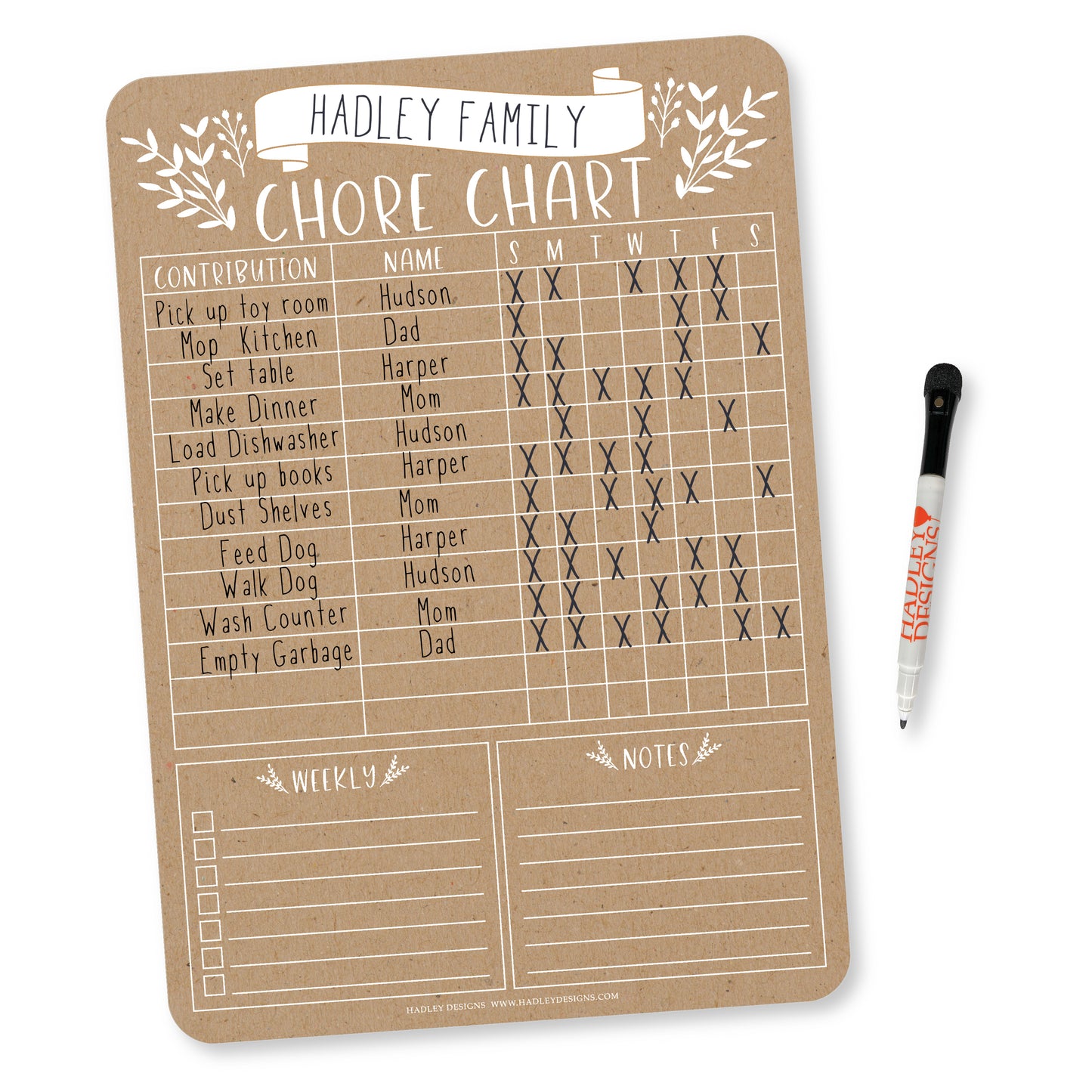 Family Chore Charts | Home Organization | Charts & Posters