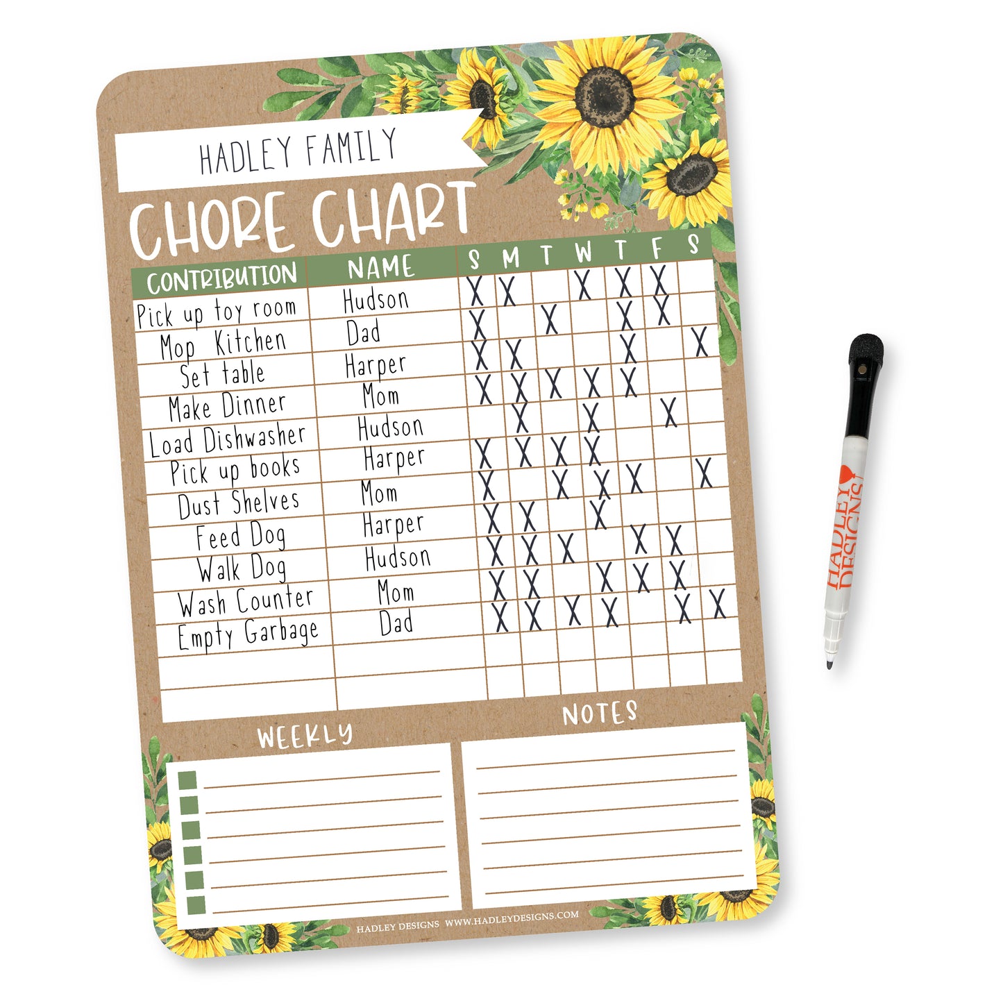 Family Chore Charts | Home Organization | Charts & Posters
