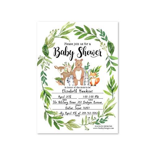 Woodland Baby Shower Invitation