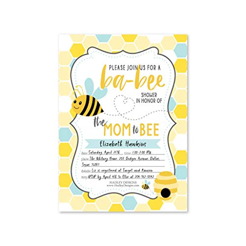 Bee Baby Shower Invitation