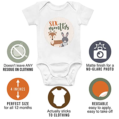 Woodland Baby Milestone Stickers