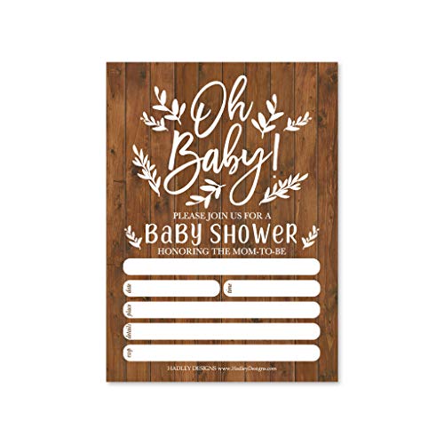 Rustic Baby Shower Invitation