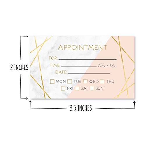 Gold Marble Appointment Cards