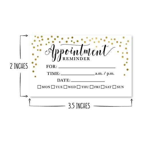 Gold Appointment Cards