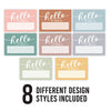 Colorful Name Tag Stickers