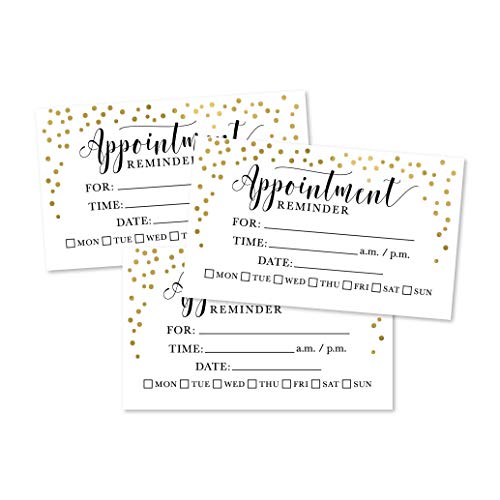 Gold Appointment Cards