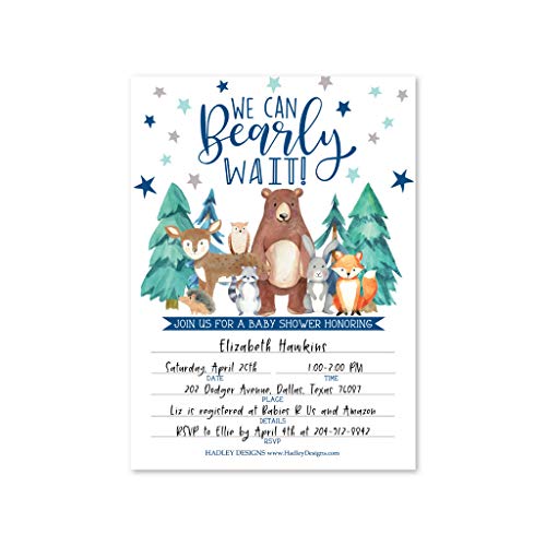 Can Bearly Wait Baby Shower Invitation