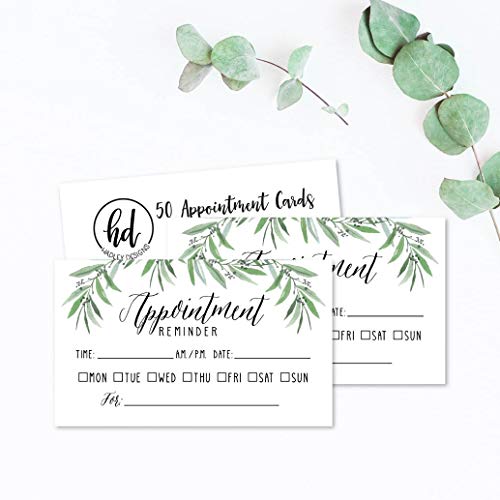Greenery Appointment Cards