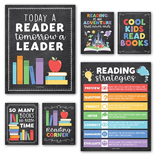 Colorful Chalk Reading Motivational Posters