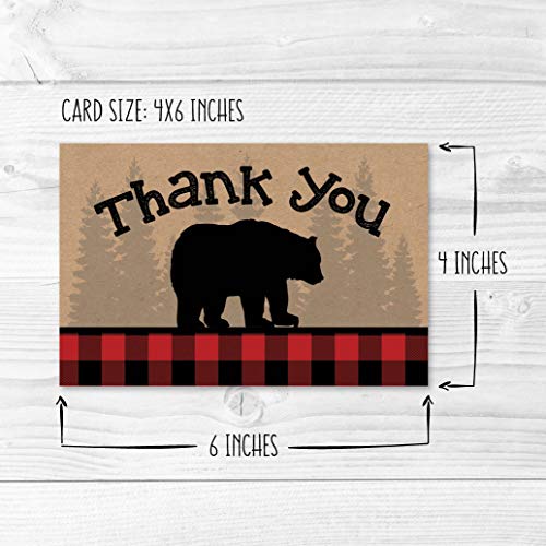 Bear Folded Thank You Cards